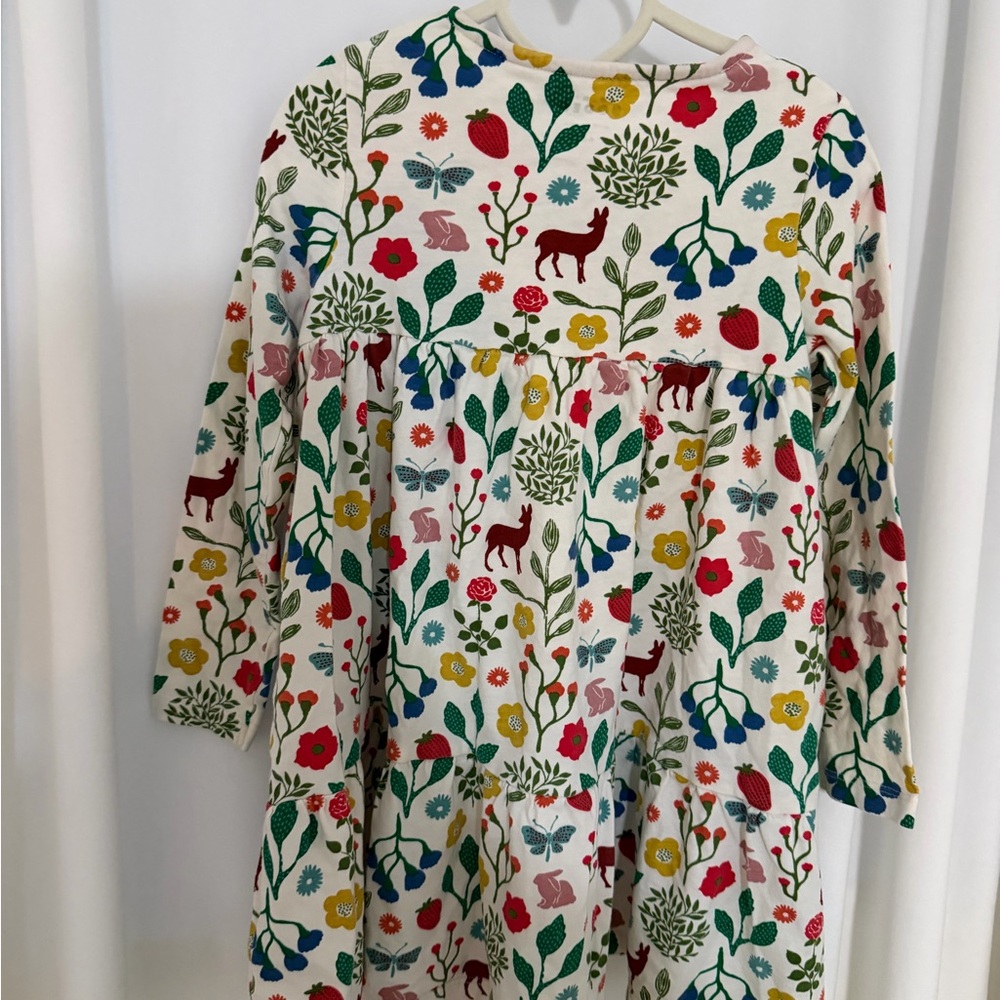 Mini Boden Multicolor Floral and Animal Print Dress